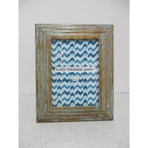 *Holly Robinson Peete Teal TaupeDistressed 5" x 7" Wall or Table Top Photo Frame